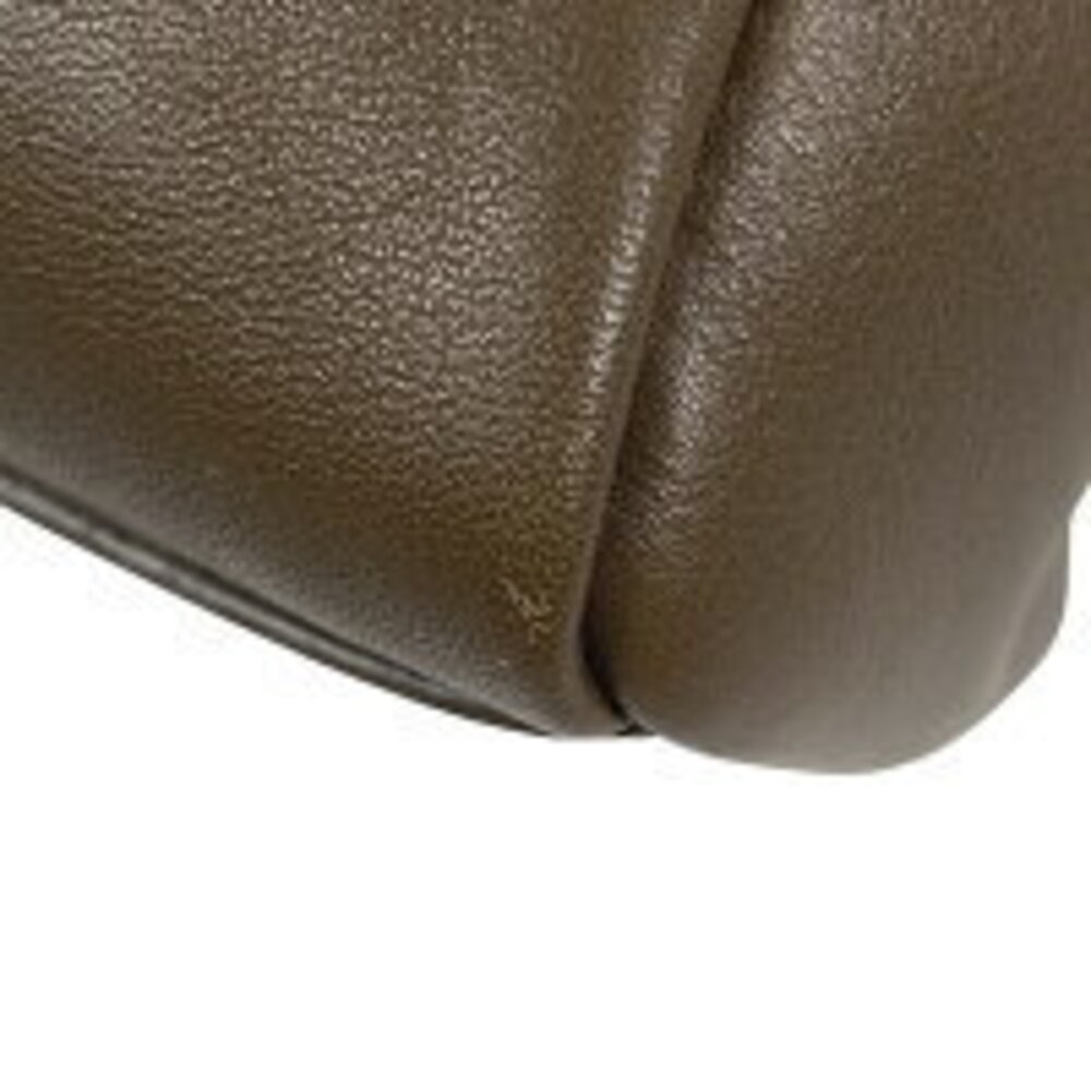Fendi Peekaboo Beaded Shoulder Bag Brown Leather - Picture 3 of 6
